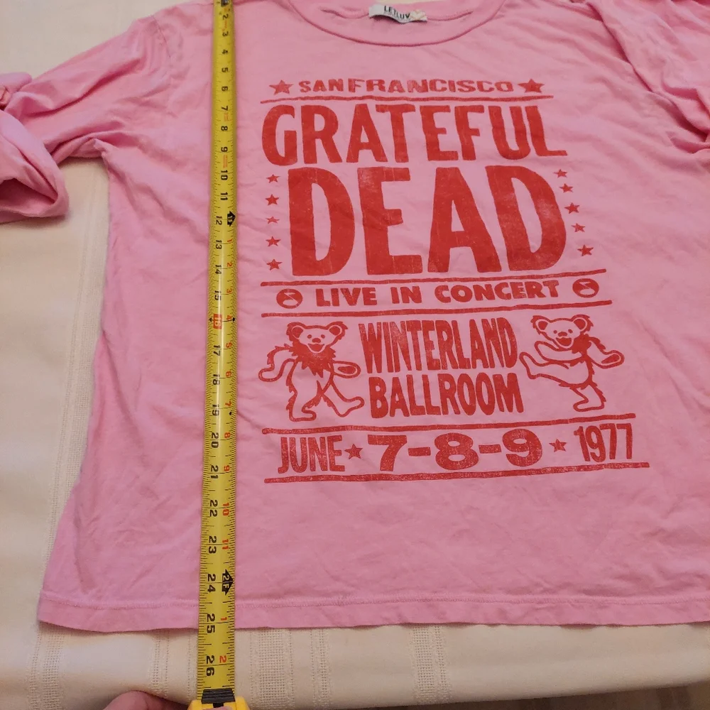 Anthropologie Pink Grateful Dead Long Sleeve Tee - Picture 8 of 11